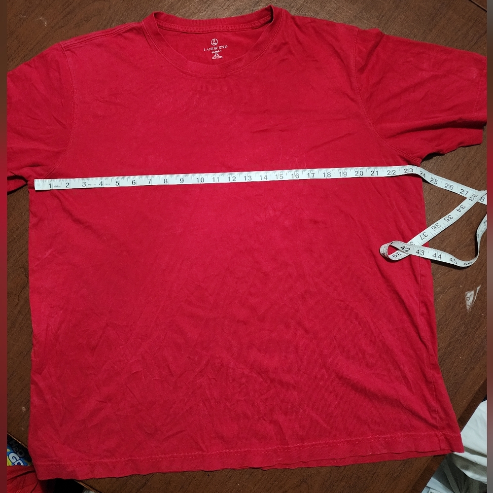 Lands' End Red Short Sleeve Tee